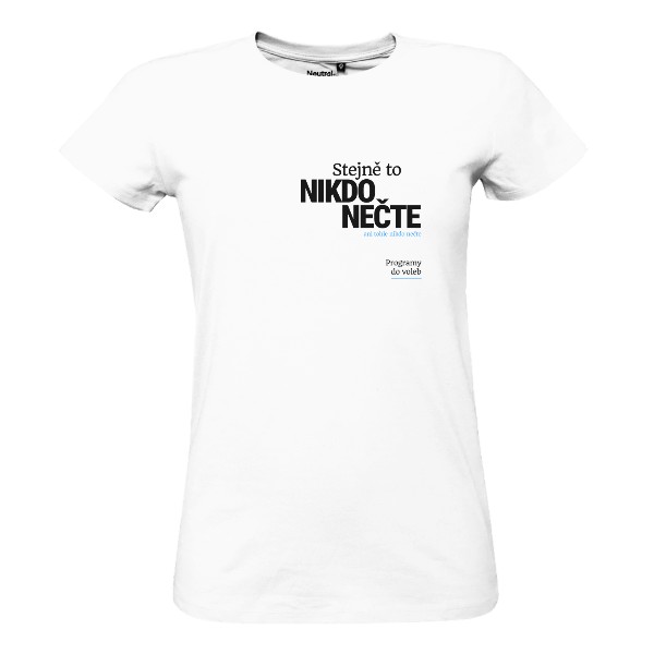 Tričko s potiskem Stejně to nikdo nečte