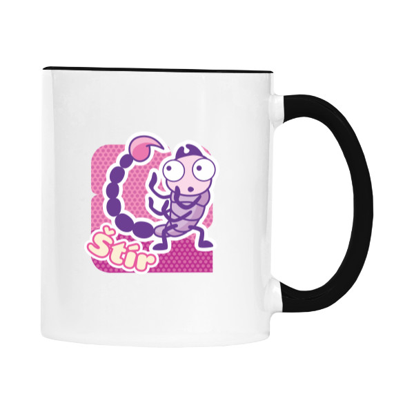 Hrnek malý barevný s potiskem Štír hrnek