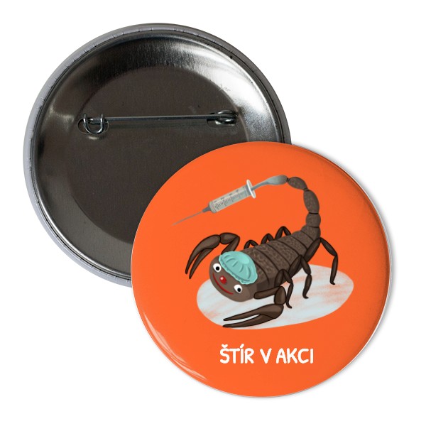 Odznak  s potlačou Nový produkt