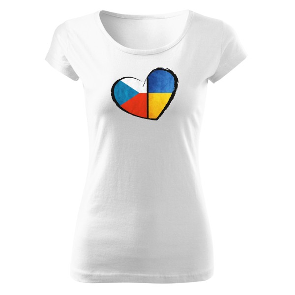 Tričko s potiskem Stojím za Ukrajinou