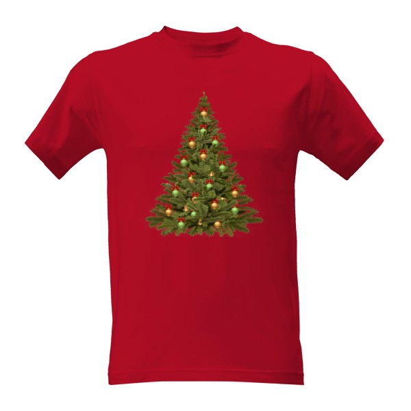 Tričko s potiskem Vánoční stromeček