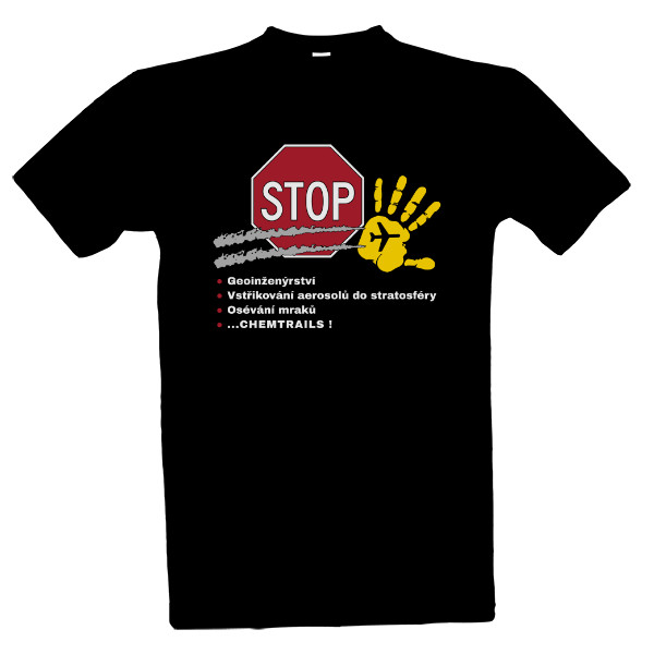 Tričko s potiskem STOP Chemtrails