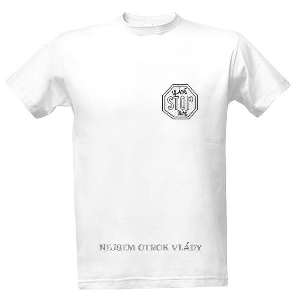 Stop vládě - bílá