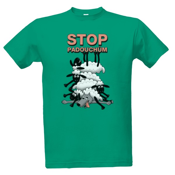 Tričko s potlačou STOP zloduchom! - ovce