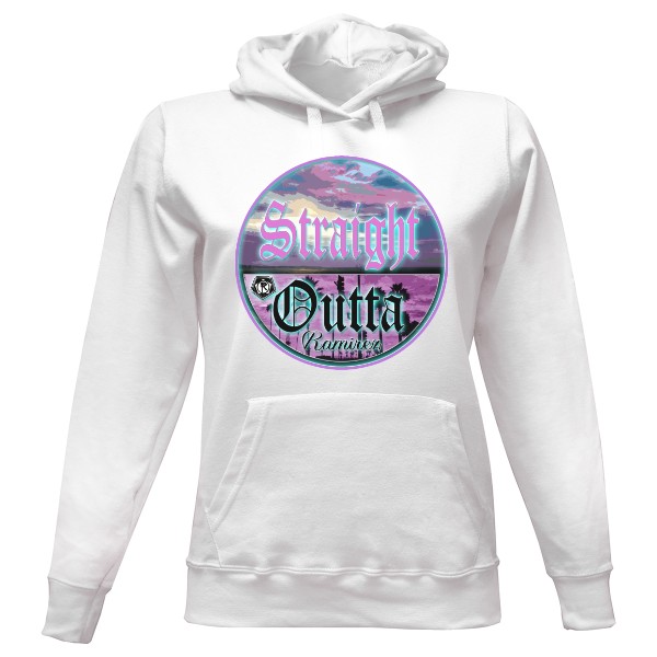 Dámská mikina s kapucí s potiskem Straight Outta Ramirez hip hop