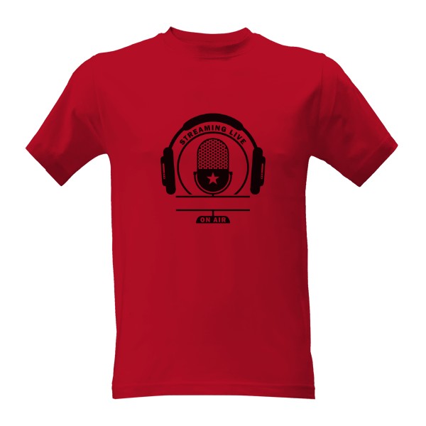 Tričko s potiskem Steaming Live