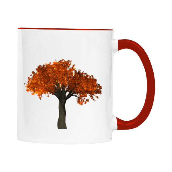 Hrnek malý barevný s potiskem Strom