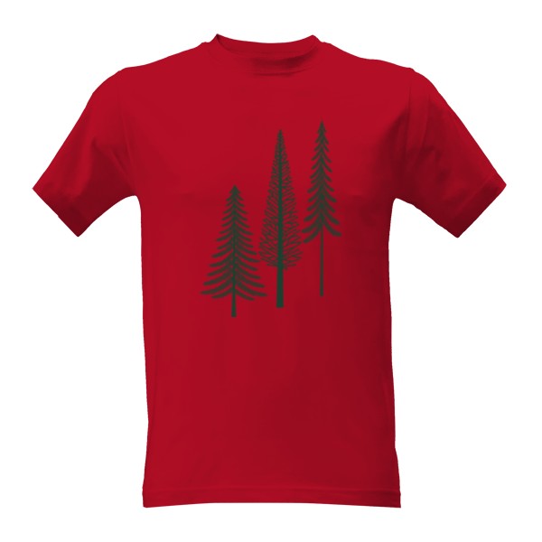 Tričko s potiskem Stromy