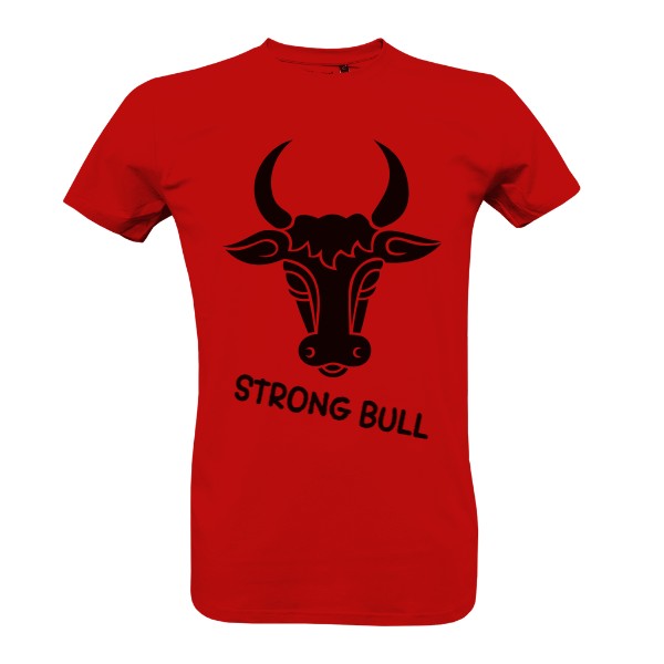 Tričko s potiskem strong bull
