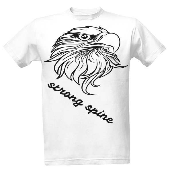 Tričko s potiskem Strong spine
