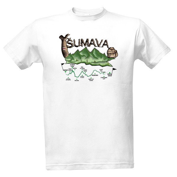 Tričko s potiskem Šumava
