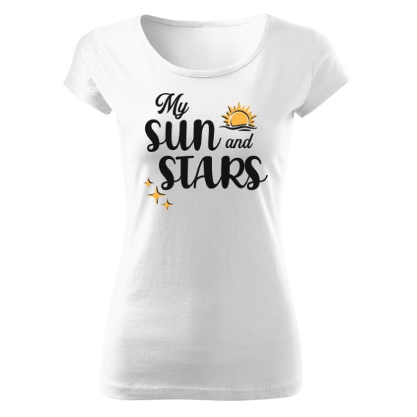Tričko s potiskem My Sun & Stars