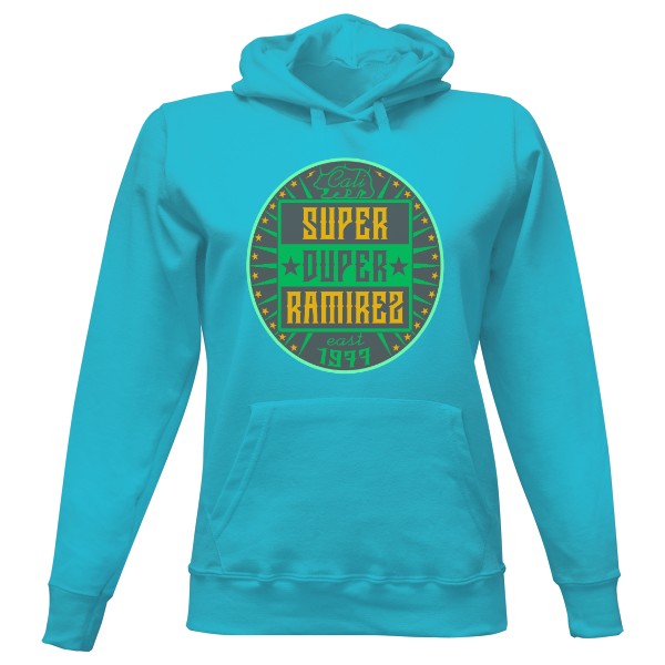 Dámská mikina s kapucí s potiskem Super Duper 1 Ramirez hip hop