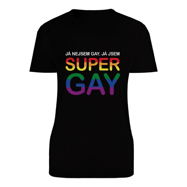 Tričko s potlačou Super gay tričko dámské