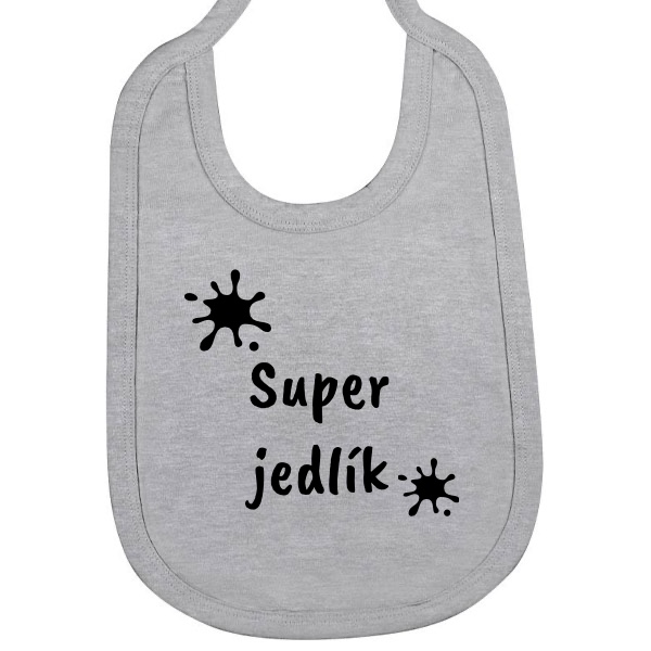 Bryndák bavlna s potiskem Super jedlík 