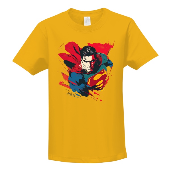 Tričko s potiskem Superman letí 