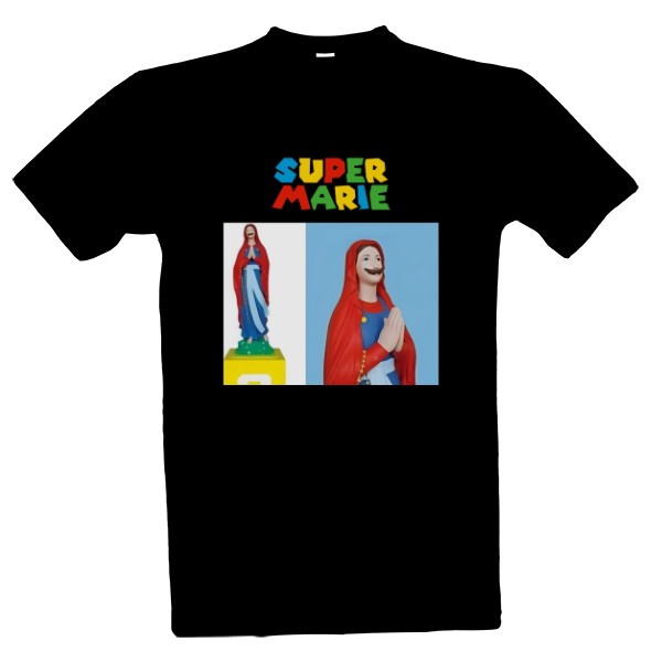 Tričko s potiskem Super Marie
