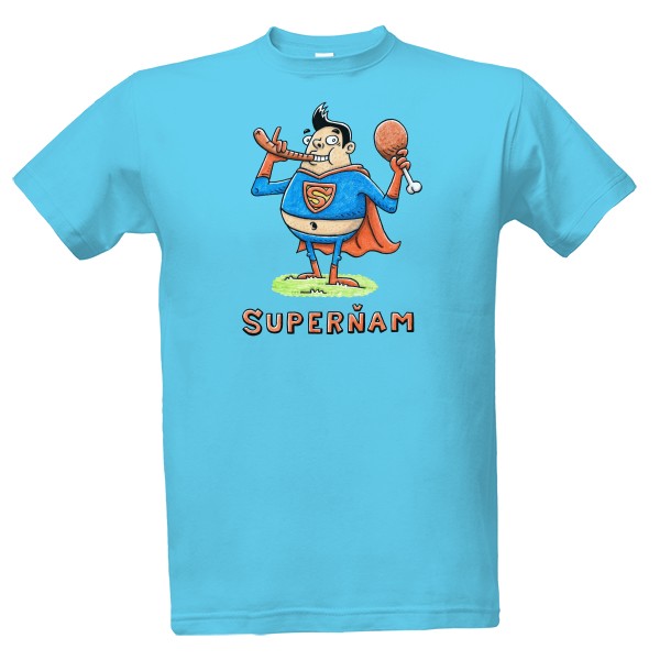Tričko s potiskem Superňam