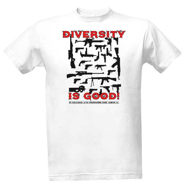 Tričko s potiskem Support diversity-b