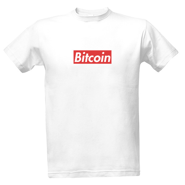Tričko s potiskem Supreme bitcoin