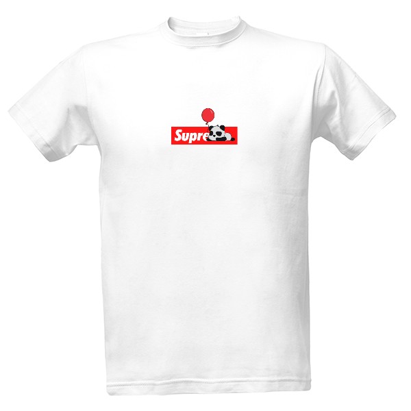 Tričko s potiskem supreme ospalá panda