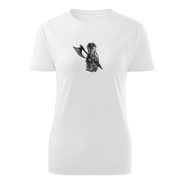 Surikatí kat na triku dámském