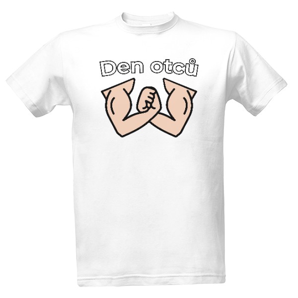 Tričko s potiskem Svalnatý Den otců