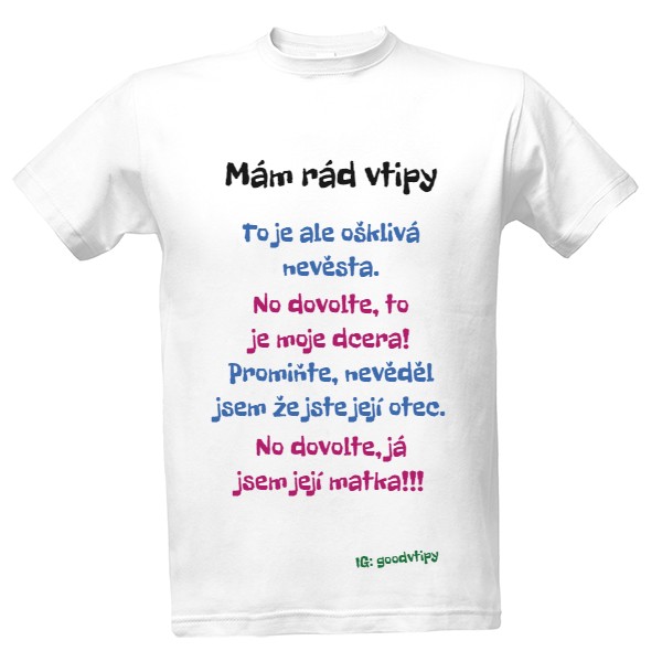 Tričko s potiskem Svatební