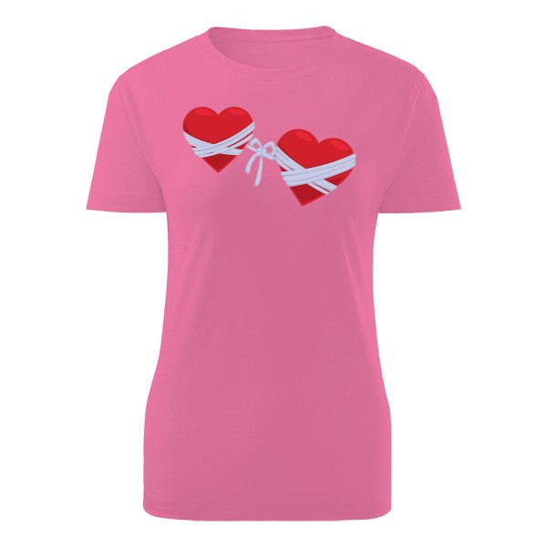 Tričko s potlačou Zviazané srdcia