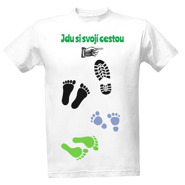 Tričko s potiskem Svojí cestou
