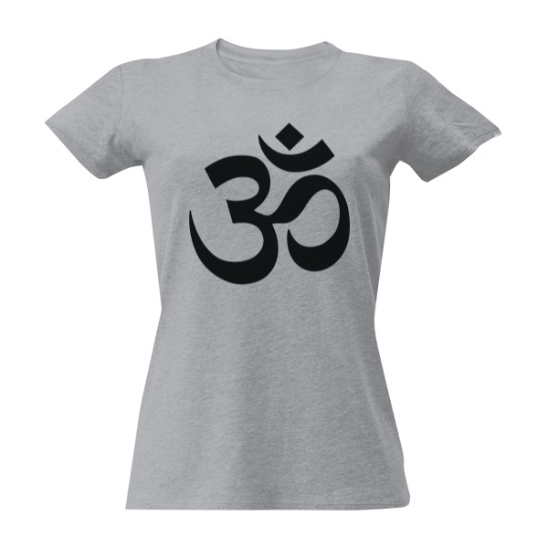 Symbol óm (aum), mantra - black arc