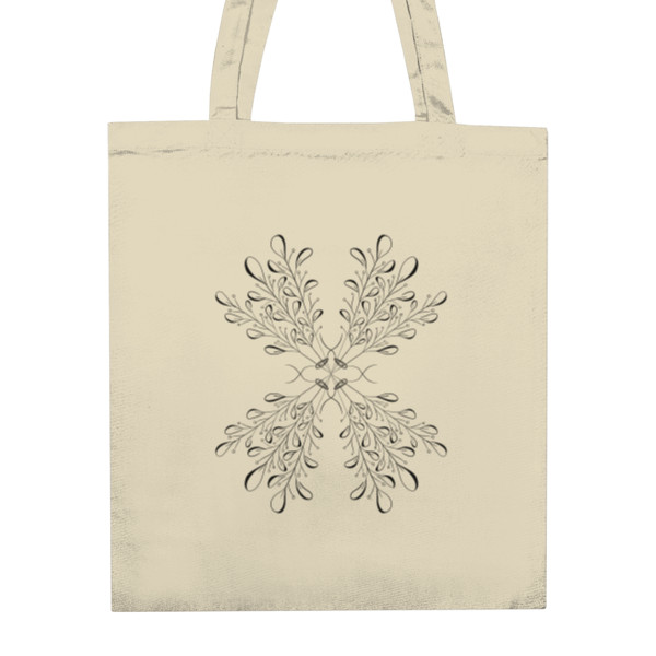 Nákupní taška unisex s potiskem Symetrické lístky