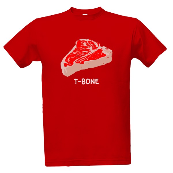 Tričko s potiskem Tričko T-Bone Steak pro milovníka grilovaného masa