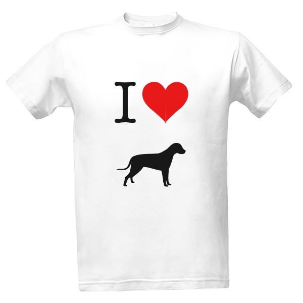 T-shirt T-shirt for Men - I love dogs