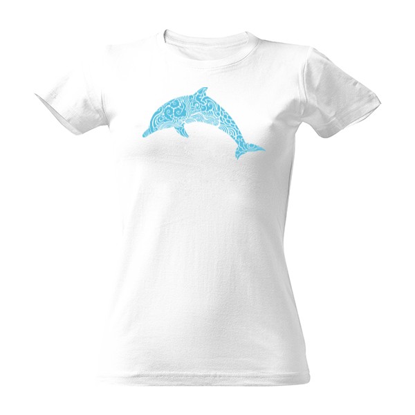 T-shirt T-shirt with a dolphin ornament