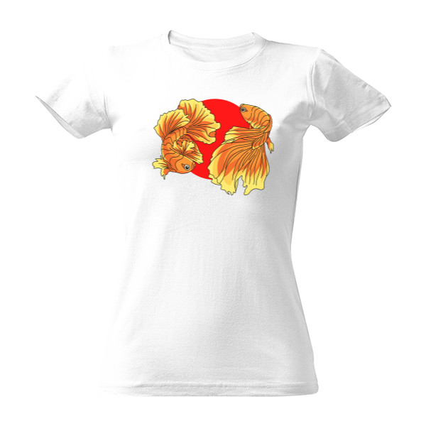 T-shirt T-shirt with gold fish