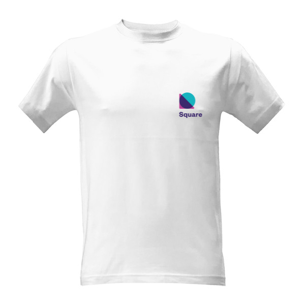 T-shirt with small logo Square