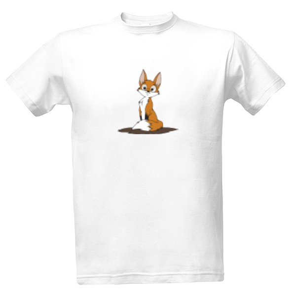 T-shrt with sitting fox T-shirt