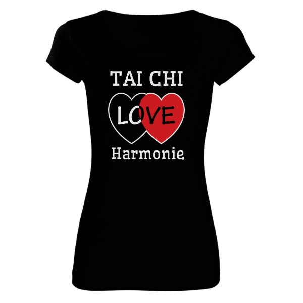 Tričko s potiskem Tai chi  love harmonie
