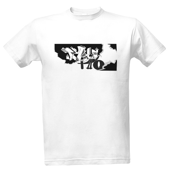 Tričko s potlačou TaQ PaQ Letter for Men