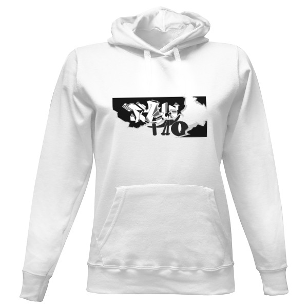 Dámska mikina s kapucňou s potlačou TaQ PaQ Letter Kangaroo for Women