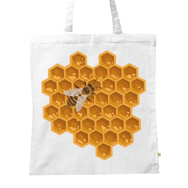 BIO plátěná taška s potiskem Taška Honeybee