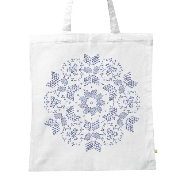 BIO Shopping Bag s potiskem Bag bluish pattern