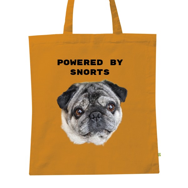 BIO plátěná taška s potiskem Taska mopsik