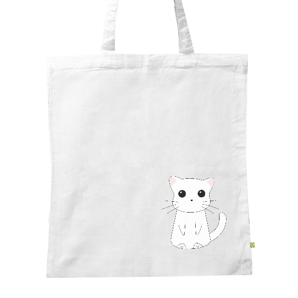BIO platená taška s potlačou Taška - Roztomilá kočka