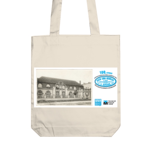Taška z bio bavlny 100 let otevření útulny ZÚJHM