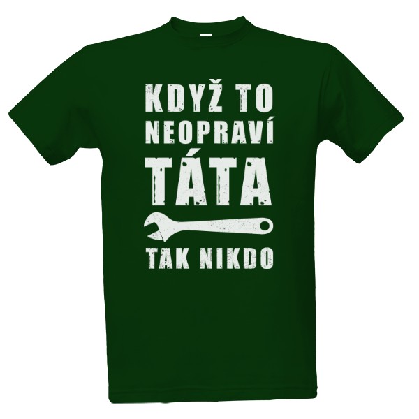 Tričko s potiskem Táta opravář