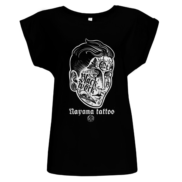 Tričko s potlačou Tattooed Face NT (grey) W