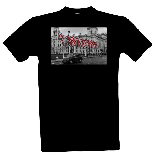 T-shirt British Taxi and UK Flag