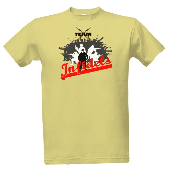 Tričko s potiskem Team Infidels